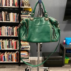 Large green satchel